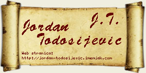 Jordan Todosijević vizit kartica